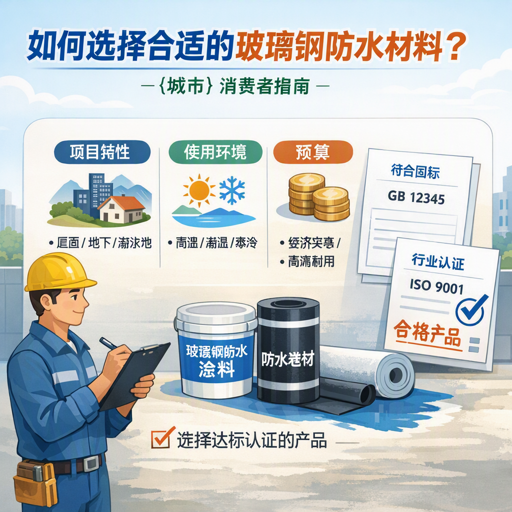 如何判定玻璃钢防水材料的合格标准? 盘锦 消费者指南