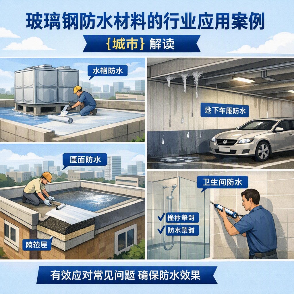 玻璃钢防水材料的行业应用案例,盘锦解读