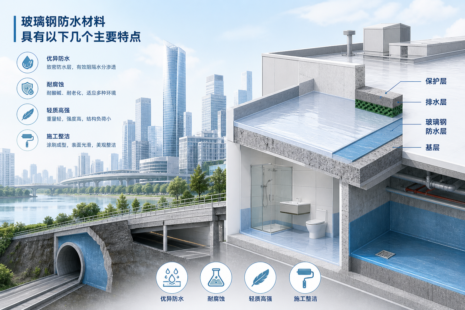 2023年玻璃钢防水材料市场趋势分析,关注 盘锦 发展